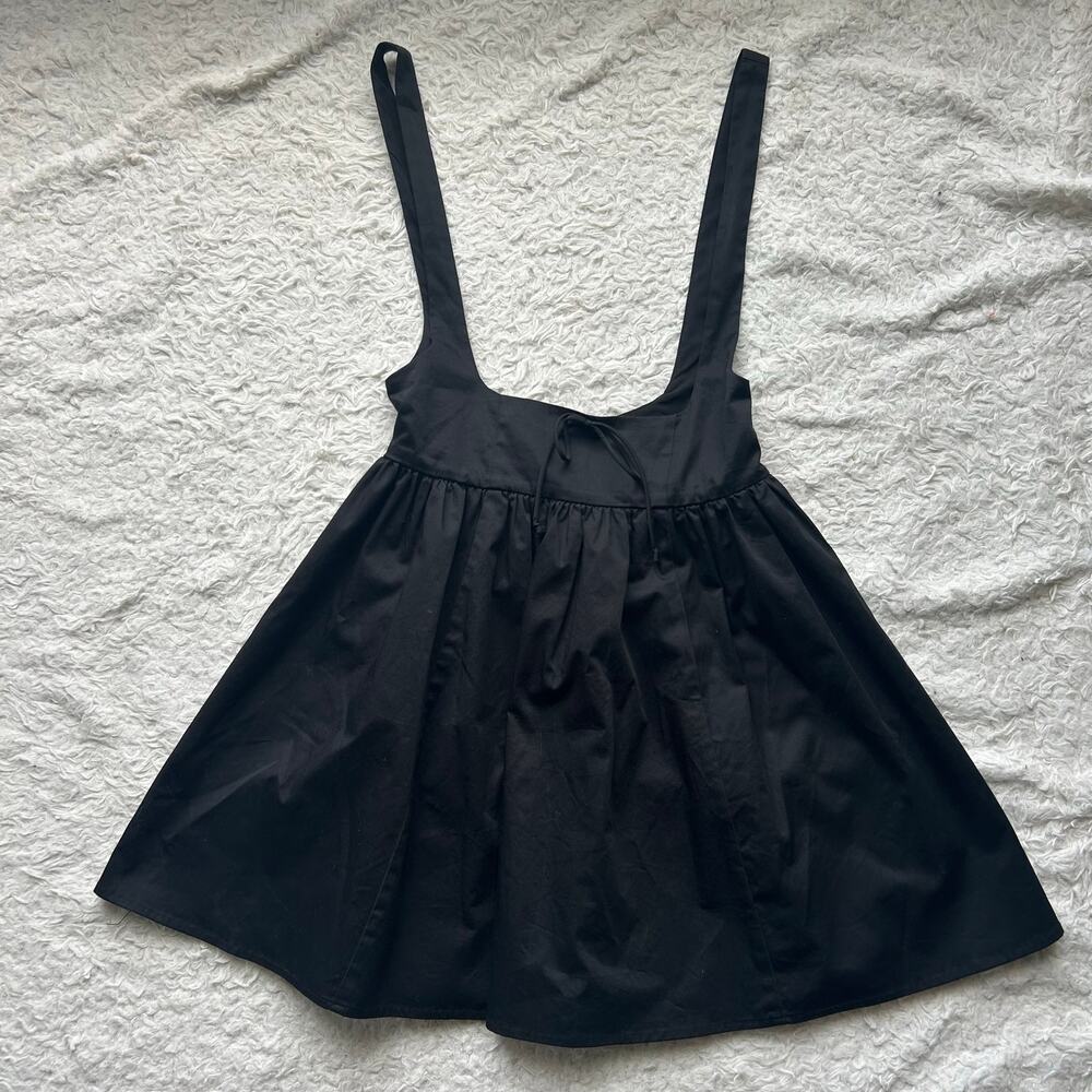 For Love and Lemons Black Pinafore Mini Dress Size XS